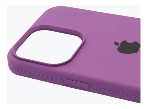 Estuche Case Carcasa Silicona Compatible Con iPhone 15 Pro Violeta Oscuro - Imagen 2