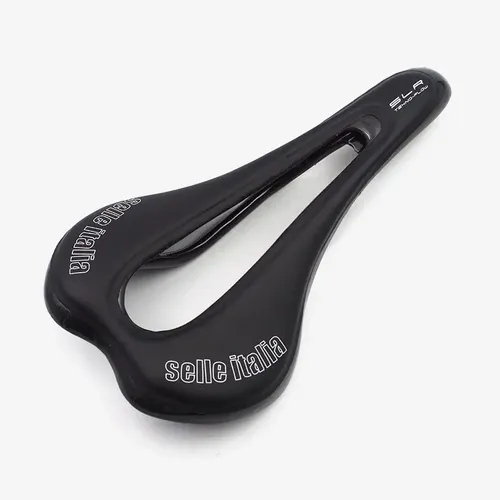 Asiento Selle Italia Fibra Carbóno Bicicleta Montaña Ruta Negro - Imagen 2