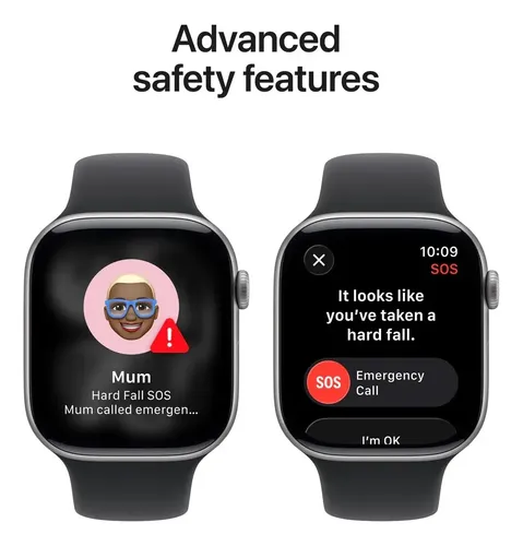 Apple Watch Series 11 Gps Aluminio Reloj Inteligente 42mm Gris Oscuro Sport Negro - Imagen 4