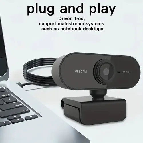 Camara Web Cam Pc Full Hd 1080p Webcam Windows, Mac, Android Negro - Imagen 5