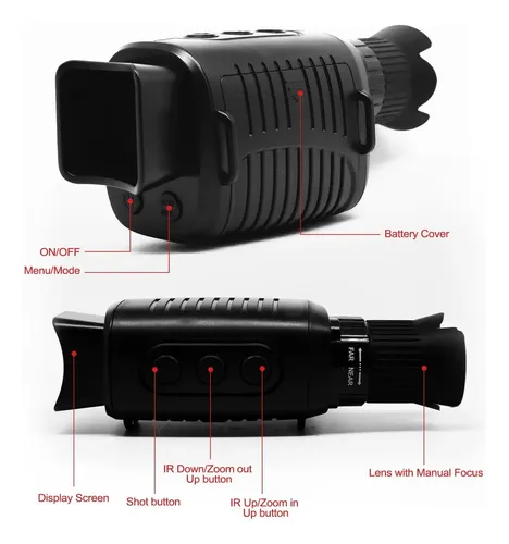 Camara Visor Nocturno Infrarrojo Telescopico 1080p 128gb - Imagen 5