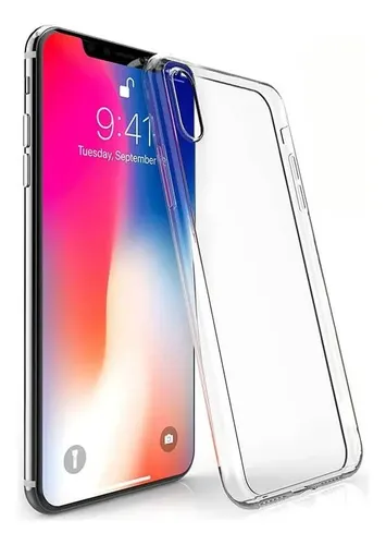 Estuche Case Transparente iPhone X Xs Transparente Lisa - Imagen 2