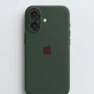 Estuche Case Carcasa Silicona Compatible Con iPhone 17 Verde Musgo Liso