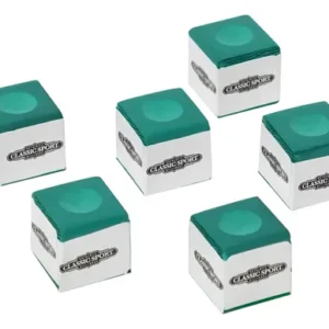 Tiza De Billar 6 Piezas Original Americano Garantia Local  Verde Oscuro