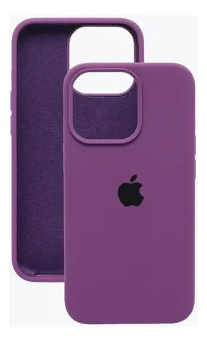 Estuche Case Carcasa Silicona Compatible Con iPhone 15 Pro Violeta Oscuro - Imagen 3