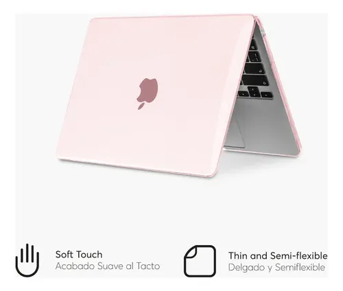 Estuche Protector Macbook M2 M3 M4 M5 Air 13.6 A2681 Rosa - Imagen 3
