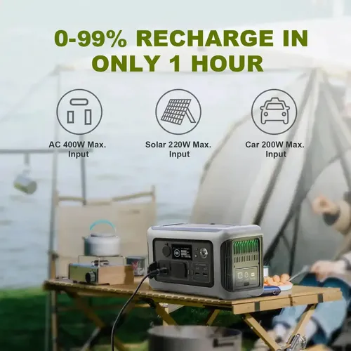 Estación Energía Portátil Ups 600w Allpowers R600 Generador - Imagen 7