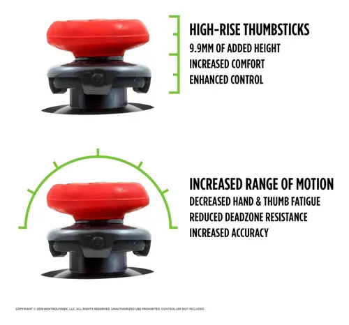 Kontrol Freek Analogo Precisión Compatible Con Ps4 Y Ps5 Rojo Inferno - Imagen 8