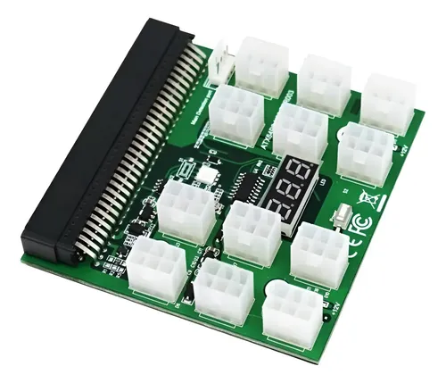 12x6 Pcie Consola Placa De Poder Para Fuente Hp 1200w Verde
