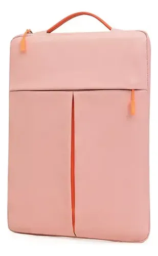 Estuche Laptop Macbook 13 - 14 Pulgadas Resistente Acolchado Rosa