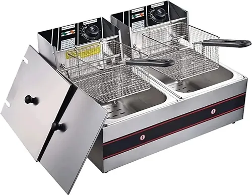 Freidora Eléctrica De Acero Inoxidable 24 Litros 5000w Gris - Imagen 6