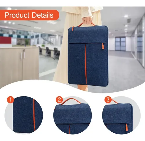 Estuche Laptop Macbook 15 - 16 Pulgadas Resistente Acolchado Azul Tomate - Imagen 2