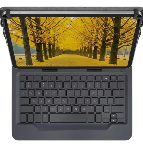 Estuche +teclado Compatible Con iPad Tablet 10 U 11 Pulgadas Negro