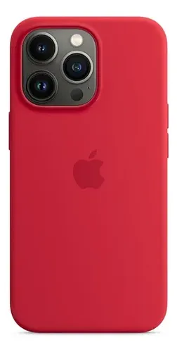 Estuche Case Carcasa Silicona Compatible Con 16 Pro Max Rojo Liso