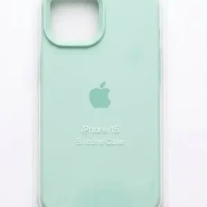 Estuche Case Carcasa Silicona Compatible Con iPhone 15 Celeste Liso