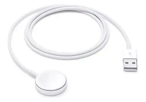Cable Cargador Magnetico Apple Watch Serie 1 2 3 4 5 6 7 Se Blanco - Imagen 2