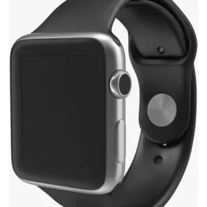 Pulsera Silicona Compatible Con Apple Watch 38mm / 44mm Negro 3.8 Cm