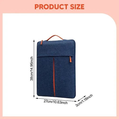 Estuche Laptop Macbook 15 - 16 Pulgadas Resistente Acolchado Azul Tomate - Imagen 4