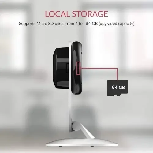 Cámara Yi Xiaomi 1080p Seguridad Alarma Móvil Blanco Y Negro - Imagen 2