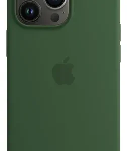 Estuche Case Carcasa Silicona Compatible Con 15 Pro Max Verde Musgo