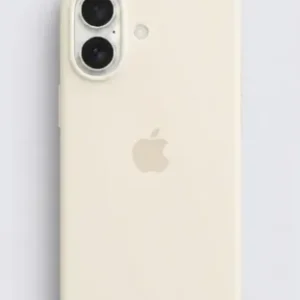 Estuche Case Carcasa Silicona Compatible Con iPhone 17 Crema Liso