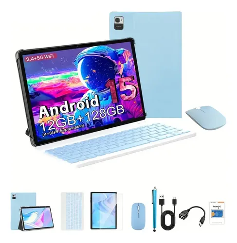 Tablet Crelander W30 10.1 Celeste 12gb 128gb Android 15 Celeste