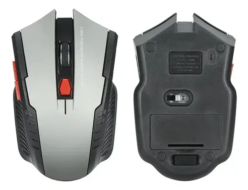 Mouse Gamer Inalámbrico Gaming 6 Botones 1600dpi Gris - Imagen 2