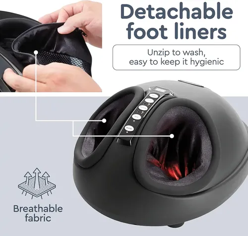 Belmint Shiatsu Masajeador De Pies Anti Estrés Profesional Negro - Imagen 5
