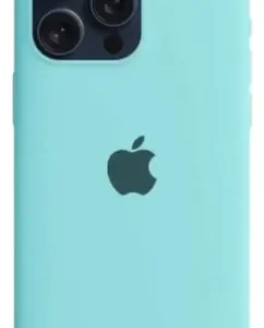 Estuche Case Carcasa Silicona Compatible Con 16 Pro Max Cian Liso