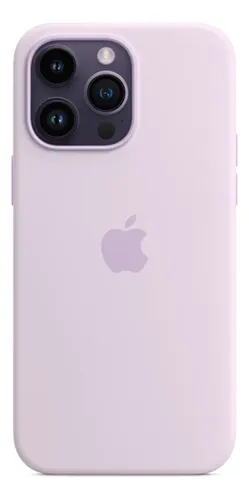 Estuche Case Carcasa Silicona Compatible Con 16 Pro Max Lila Liso - Imagen 2