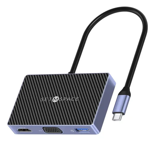 Adaptador Hub 7 En 1 Usb C 4k Hdmi Setmspace Para Mac Negro - Imagen 6