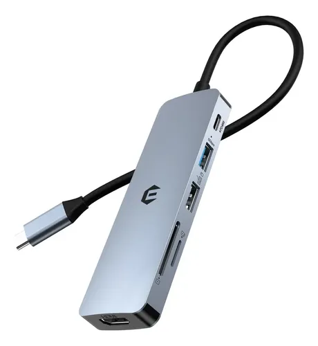 Adaptador Oditton Multipuerto Usb-c 4k Hdmi 6 En 1 Apple