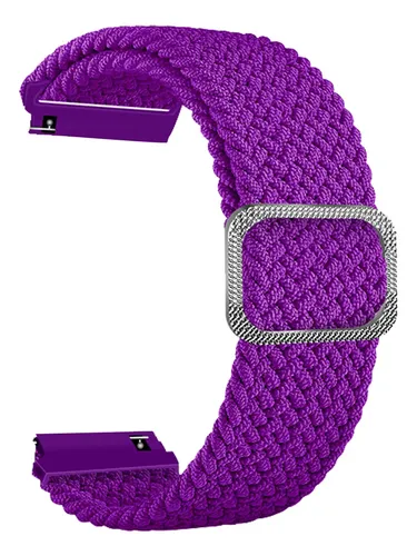 Pulsera De Nylon Tejido Compatible Con Huawei Galaxy Lila 2.2 Cm