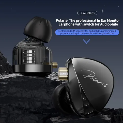 Audífonos Kz Cca Polaris 3.5mm Ecualizador Afinación Harman Negro - Imagen 8