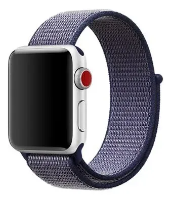 Pulsera De Nylon Compatible Con Apple Watch 38mm / 40mm Morado 2.3 Cm - Imagen 3