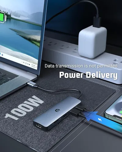 Adaptador Oditton Multipuerto Usb-c 4k Hdmi 6 En 1 Apple - Imagen 4