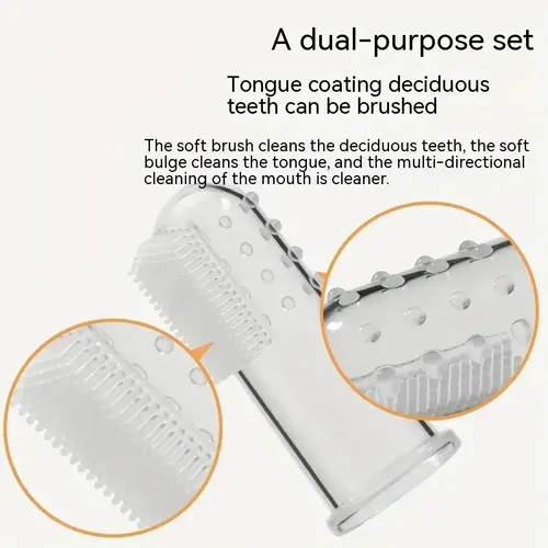 Cepillo De Dientes De Dedo Para Bebé Con Estuche Transparente - Imagen 8