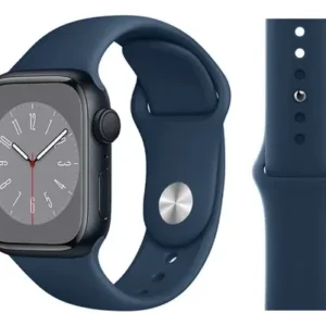Pulsera Silicona Compatible Con Apple Watch 38mm / 44mm Azul Oscuro 3.8 Cm