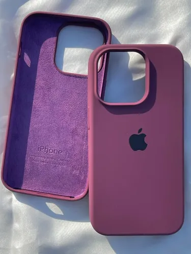 Estuche Case Carcasa Silicona Compatible Con iPhone 15 Pro Violeta Oscuro - Imagen 4