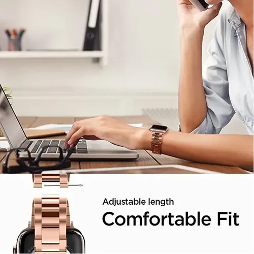 Pulsera Metalica Compatible Con Apple Watch 38mm A 40mm Suela 2.3 Cm - Imagen 5