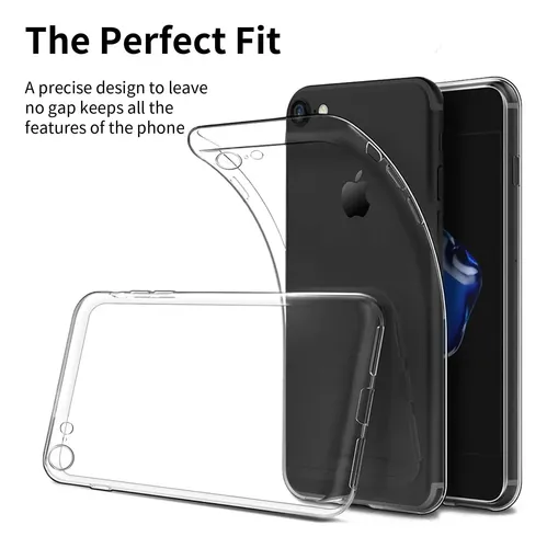 Estuche Case Transparente iPhone 7/8/se Transparente Lisa - Imagen 6