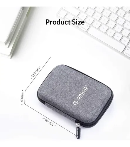 Estuche Protector Para Disco Duro Externo 2,5 Orico Gris Gris - Imagen 3