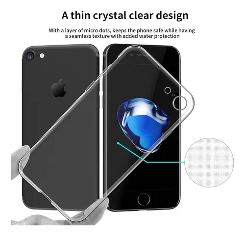 Estuche Case Transparente iPhone 7/8/se Transparente Lisa - Imagen 5