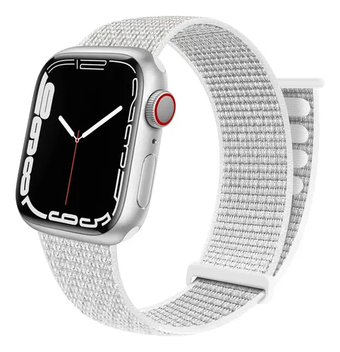 Pulsera De Nylon Compatible Con Apple Watch 38mm / 40mm Gris 2.3 Cm