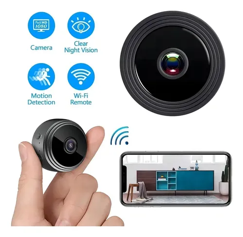 Camara De Seguridad Mini Camara A9 2mp Vision Nocturna Color Negro - Imagen 2