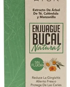 Enjuague Bucal Natural Sin Flúor Atuk Caléndula Y Manzanilla