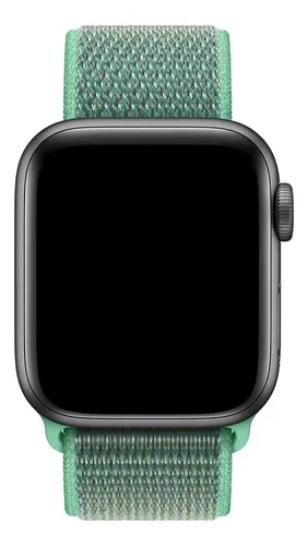 Pulsera De Nylon Compatible Con Apple Watch 42mm / 44mm Menta 2.3 Cm - Imagen 3