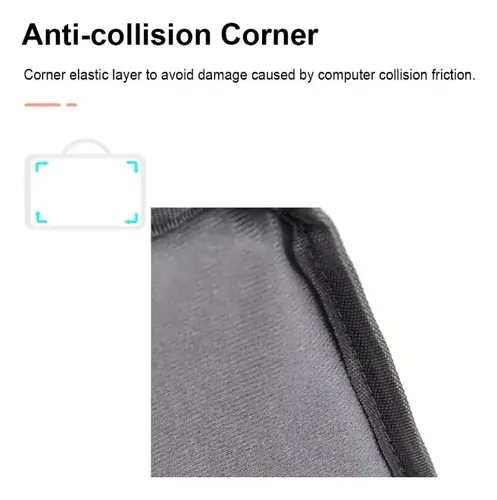 Estuche Laptop Macbook 13 - 14 Pulgadas Resistente Acolchado Gris - Imagen 4