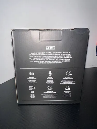 Bocina Marshall Willen Portátil Con Bluetooth Waterproof Negra Negro - Imagen 8