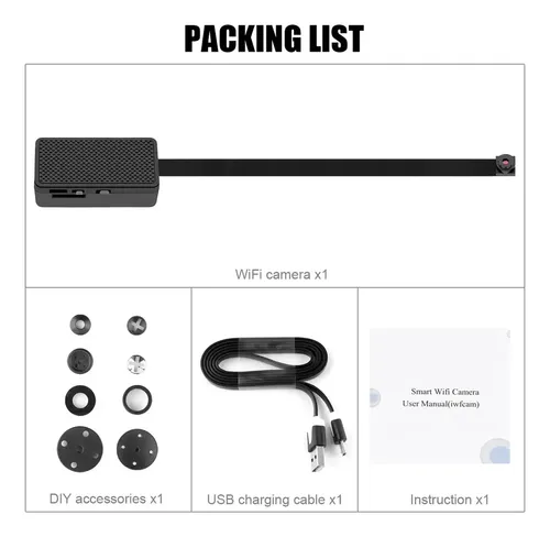 Cámara Mini Espía Wifi 1080p Con Sensor De Movimiento Negro - Imagen 7